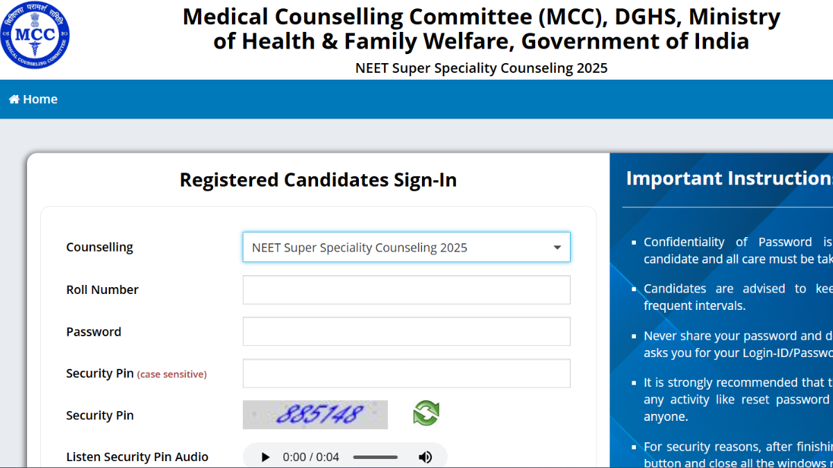 NEET SS Counselling 2025: MCC Round 2 registration closes today, seat allotment result to be released this week - India Today